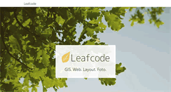 Desktop Screenshot of leafcode.se